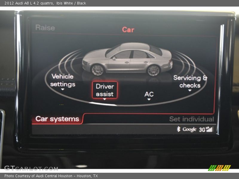 Ibis White / Black 2012 Audi A8 L 4.2 quattro