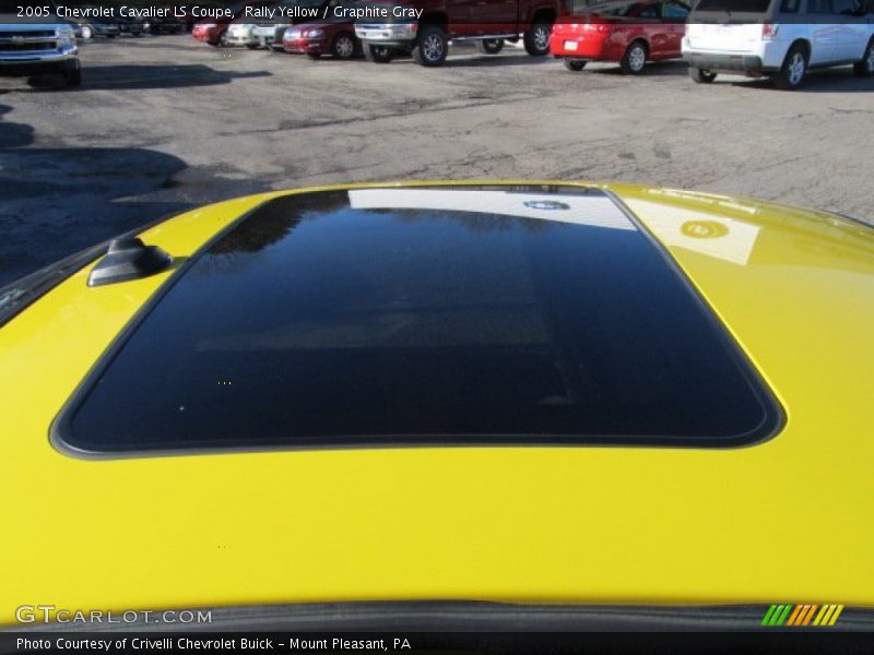 Rally Yellow / Graphite Gray 2005 Chevrolet Cavalier LS Coupe