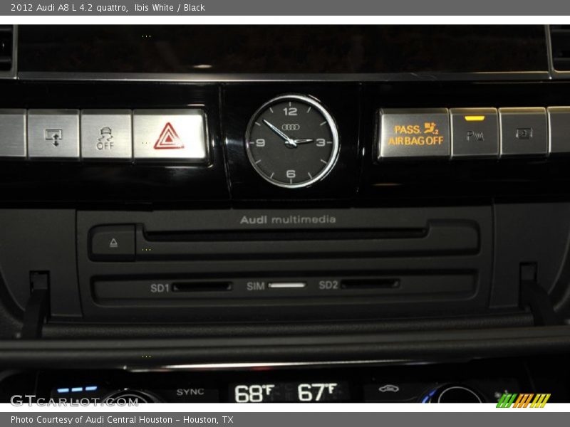 Ibis White / Black 2012 Audi A8 L 4.2 quattro