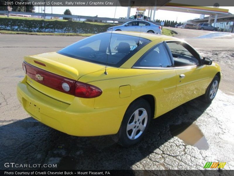 Rally Yellow / Graphite Gray 2005 Chevrolet Cavalier LS Coupe