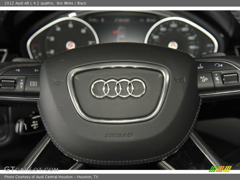 Ibis White / Black 2012 Audi A8 L 4.2 quattro