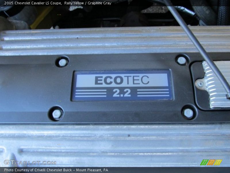  2005 Cavalier LS Coupe Engine - 2.2 Liter DOHC 16 Valve 4 Cylinder