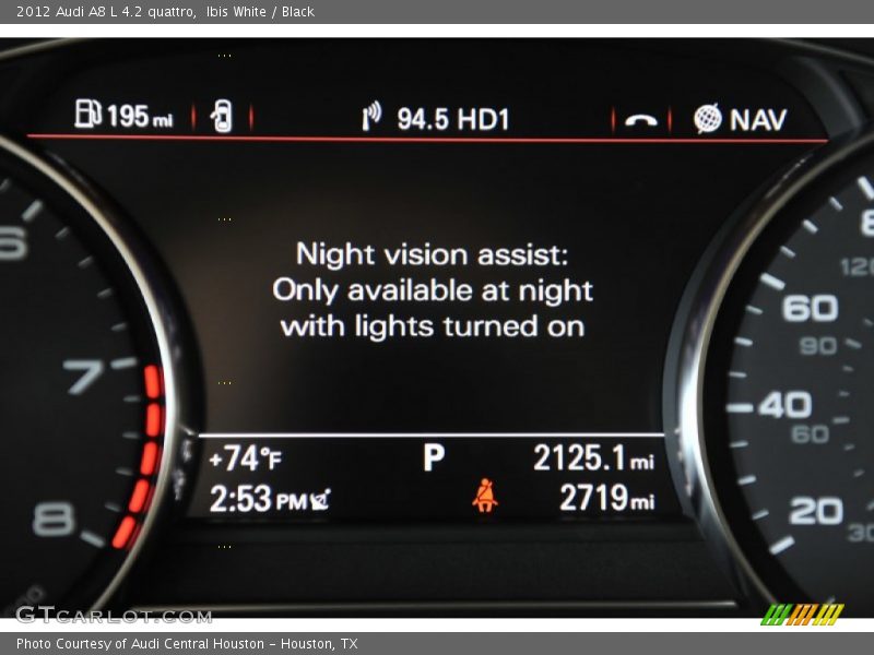 Ibis White / Black 2012 Audi A8 L 4.2 quattro