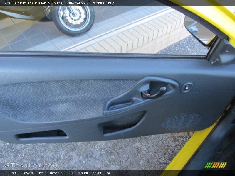 Rally Yellow / Graphite Gray 2005 Chevrolet Cavalier LS Coupe