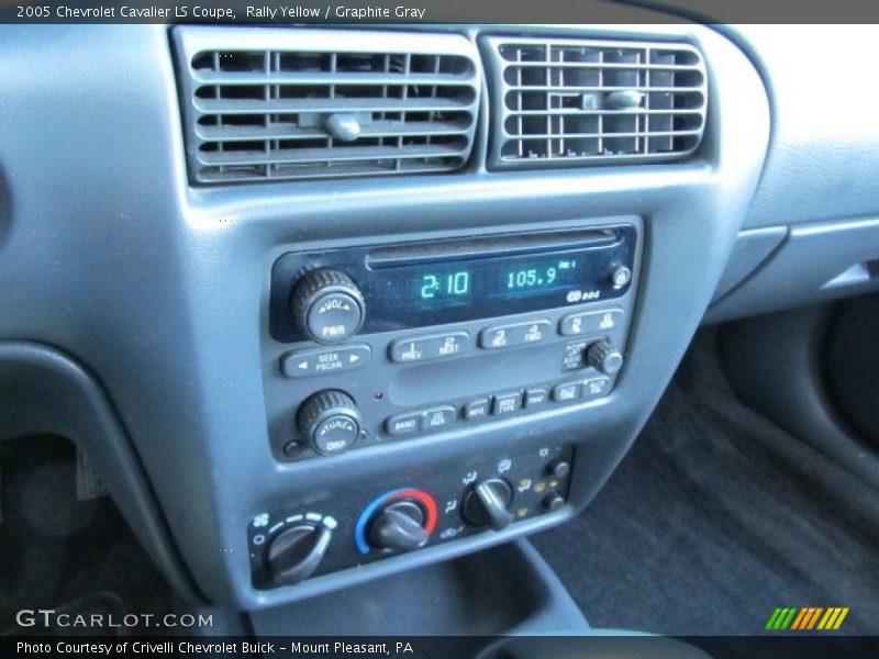 Rally Yellow / Graphite Gray 2005 Chevrolet Cavalier LS Coupe