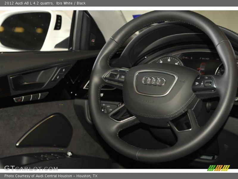 Ibis White / Black 2012 Audi A8 L 4.2 quattro