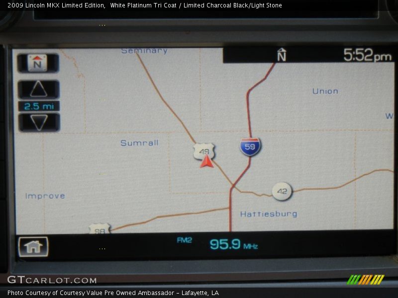 Navigation of 2009 MKX Limited Edition