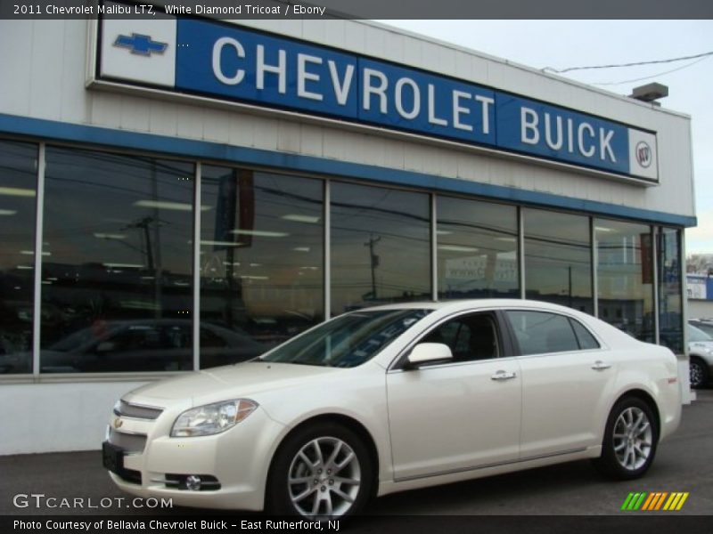 White Diamond Tricoat / Ebony 2011 Chevrolet Malibu LTZ