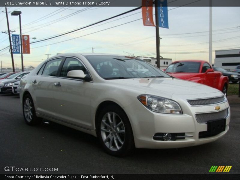 White Diamond Tricoat / Ebony 2011 Chevrolet Malibu LTZ