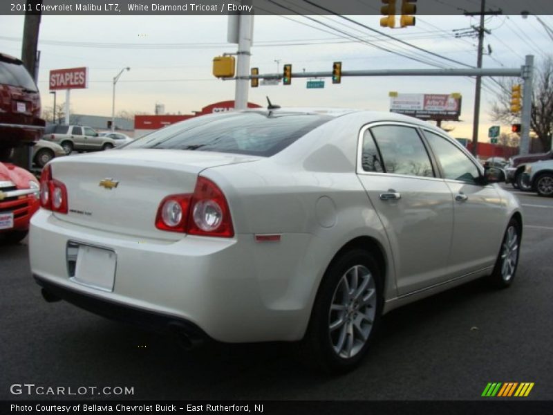 White Diamond Tricoat / Ebony 2011 Chevrolet Malibu LTZ