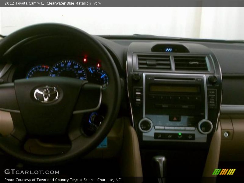 Clearwater Blue Metallic / Ivory 2012 Toyota Camry L