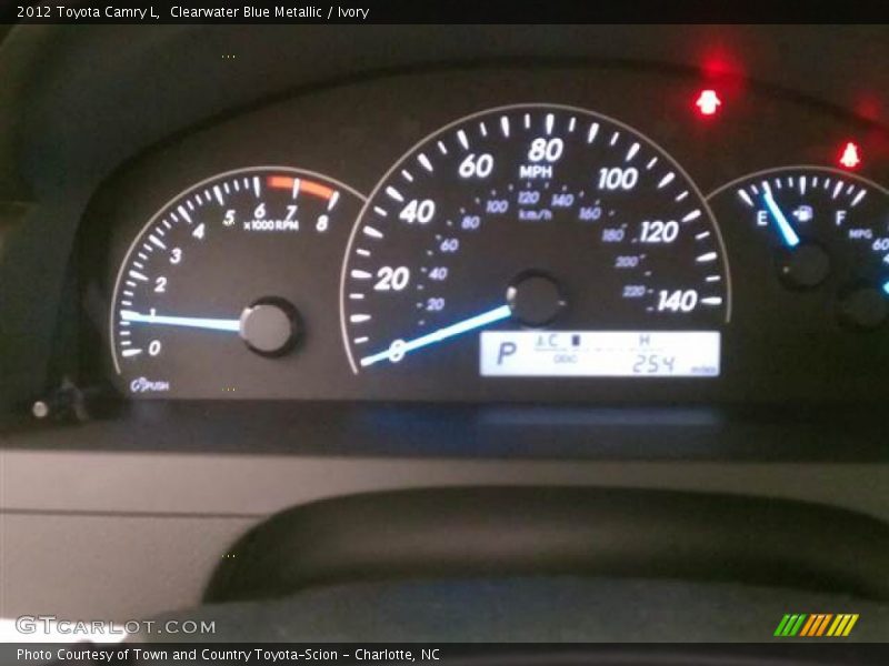 Clearwater Blue Metallic / Ivory 2012 Toyota Camry L