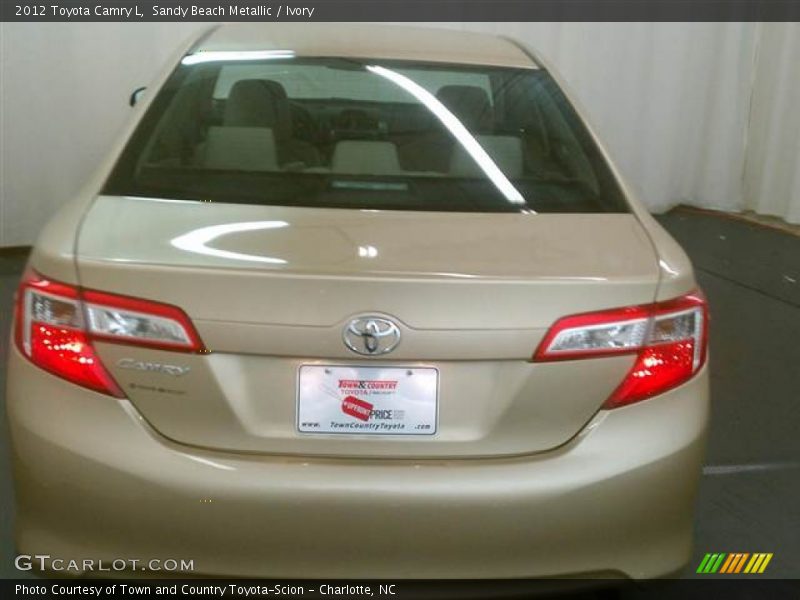 Sandy Beach Metallic / Ivory 2012 Toyota Camry L