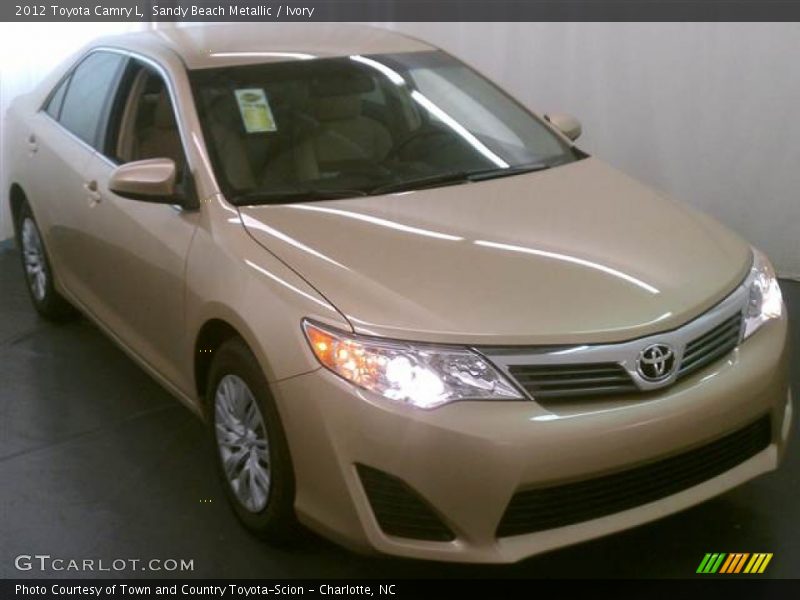 Sandy Beach Metallic / Ivory 2012 Toyota Camry L