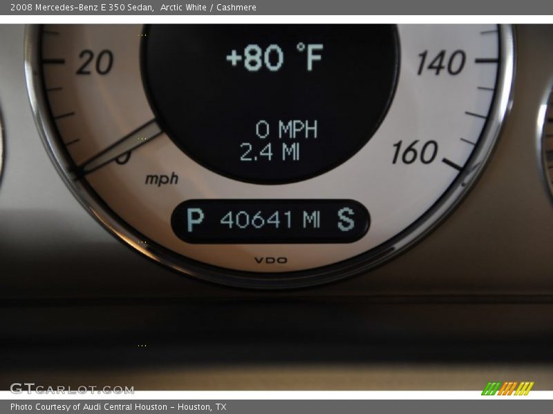 Arctic White / Cashmere 2008 Mercedes-Benz E 350 Sedan