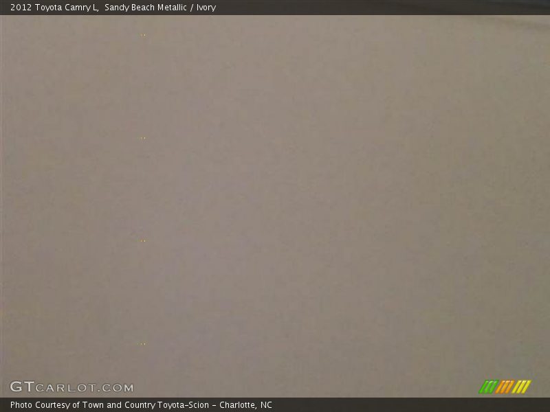 Sandy Beach Metallic / Ivory 2012 Toyota Camry L