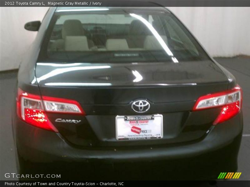 Magnetic Gray Metallic / Ivory 2012 Toyota Camry L