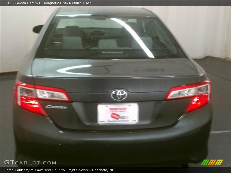 Magnetic Gray Metallic / Ash 2012 Toyota Camry L