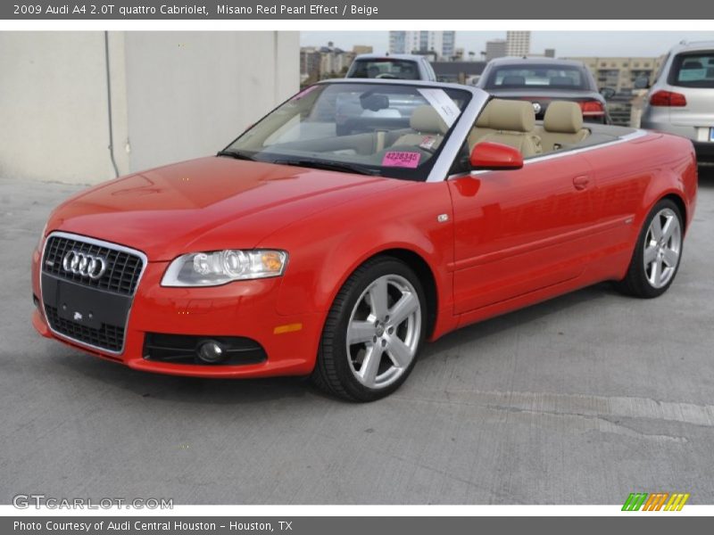 Front 3/4 View of 2009 A4 2.0T quattro Cabriolet