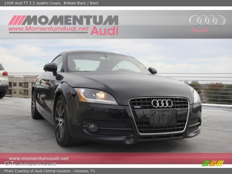 Brilliant Black / Black 2008 Audi TT 3.2 quattro Coupe
