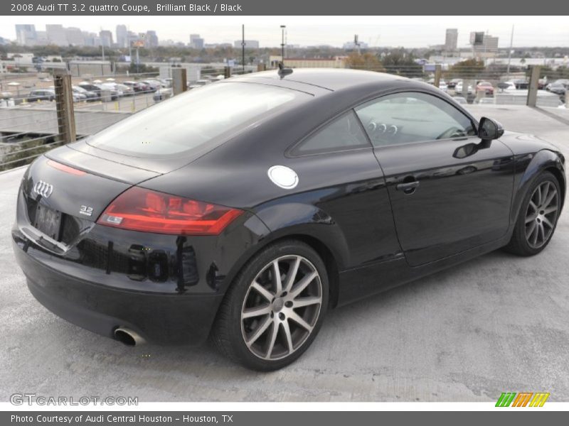 Brilliant Black / Black 2008 Audi TT 3.2 quattro Coupe