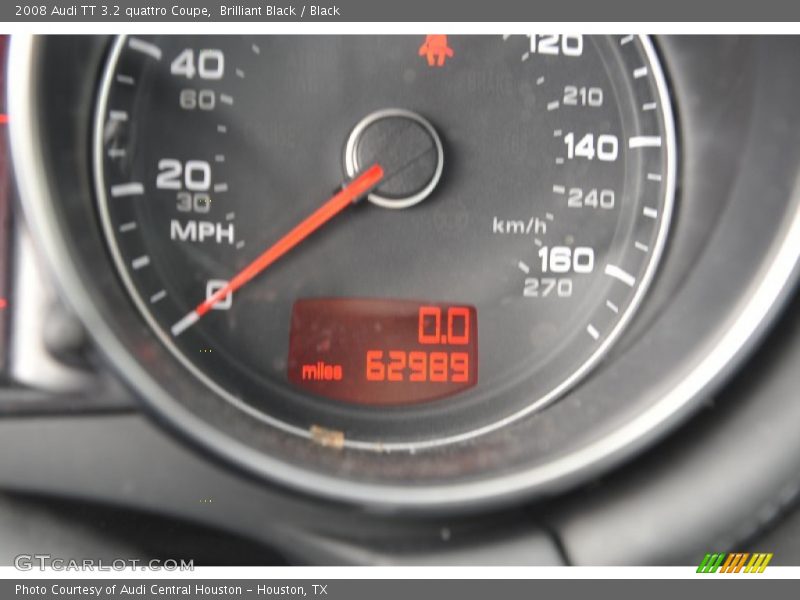 Brilliant Black / Black 2008 Audi TT 3.2 quattro Coupe