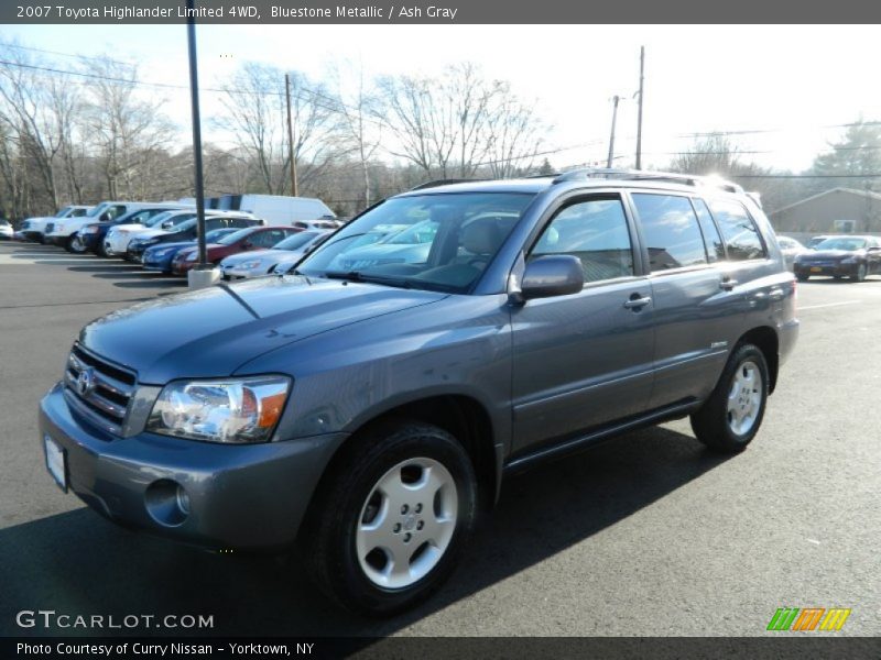 Bluestone Metallic / Ash Gray 2007 Toyota Highlander Limited 4WD