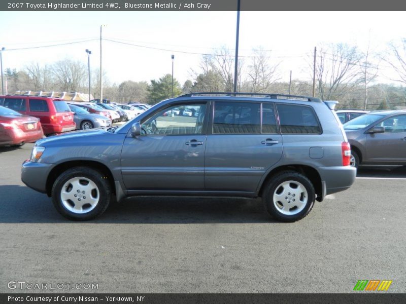 Bluestone Metallic / Ash Gray 2007 Toyota Highlander Limited 4WD
