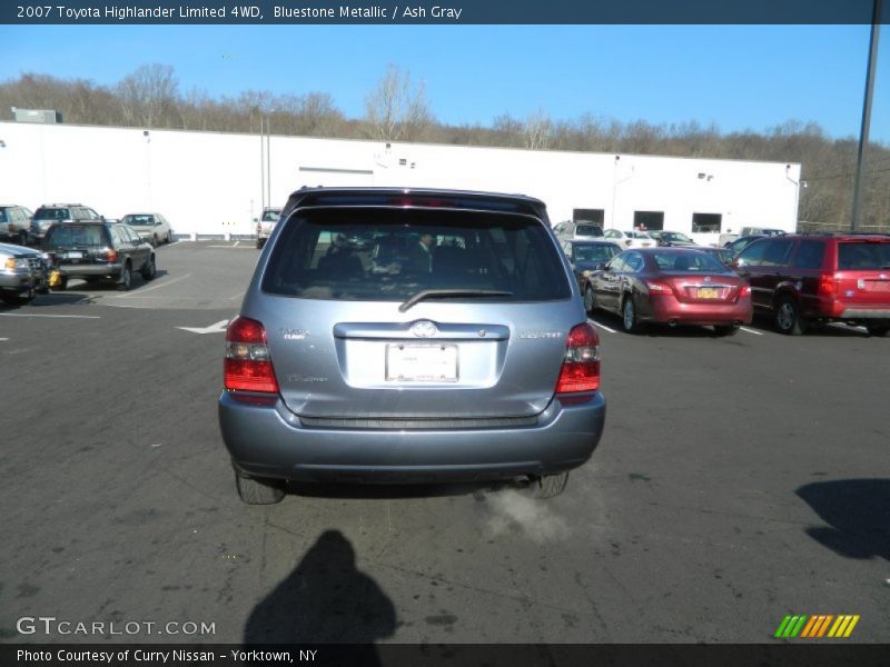 Bluestone Metallic / Ash Gray 2007 Toyota Highlander Limited 4WD