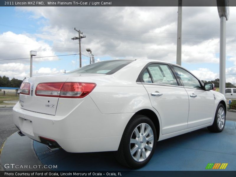 White Platinum Tri-Coat / Light Camel 2011 Lincoln MKZ FWD