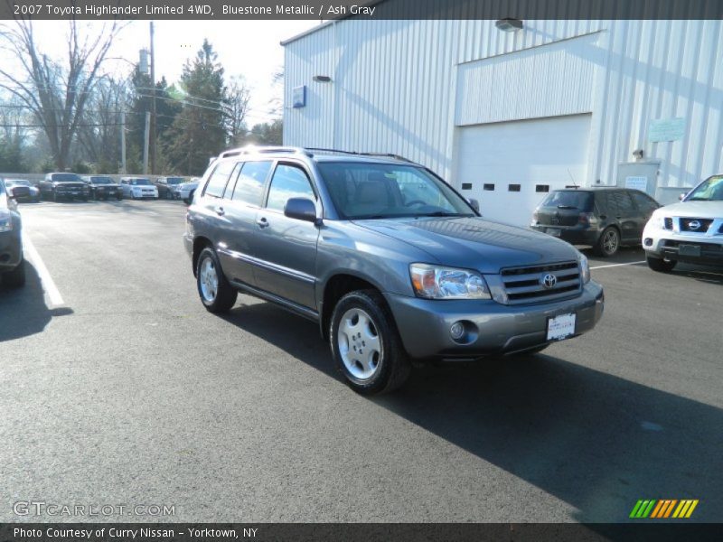 Bluestone Metallic / Ash Gray 2007 Toyota Highlander Limited 4WD
