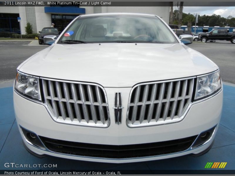 White Platinum Tri-Coat / Light Camel 2011 Lincoln MKZ FWD