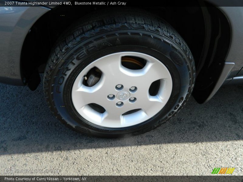 Bluestone Metallic / Ash Gray 2007 Toyota Highlander Limited 4WD