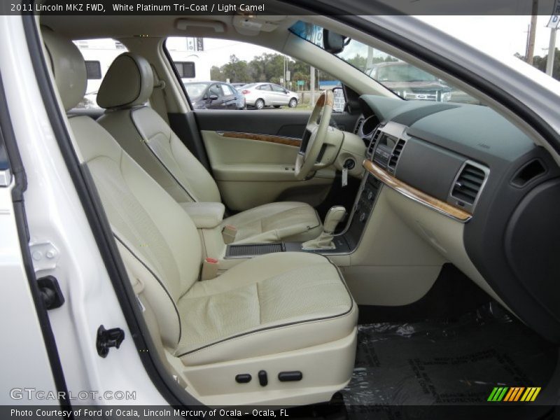 White Platinum Tri-Coat / Light Camel 2011 Lincoln MKZ FWD