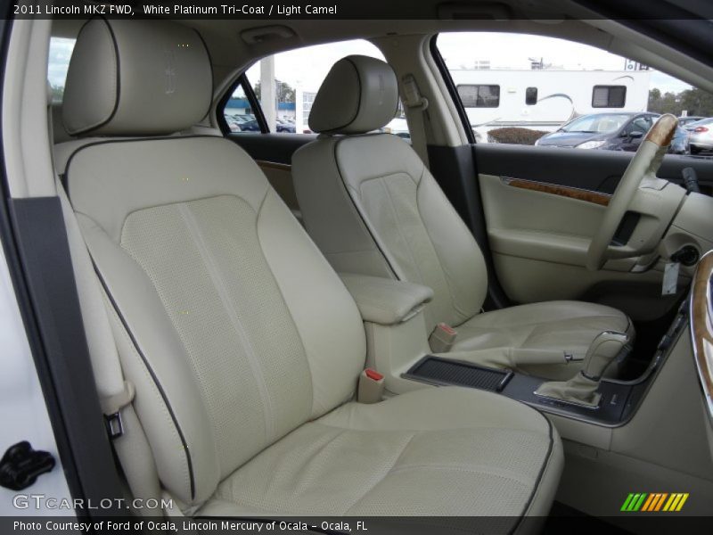 White Platinum Tri-Coat / Light Camel 2011 Lincoln MKZ FWD