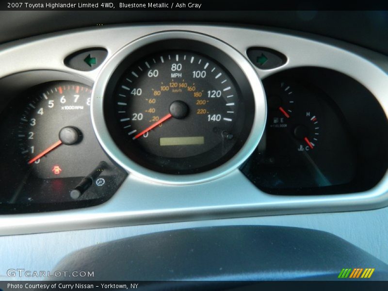 Bluestone Metallic / Ash Gray 2007 Toyota Highlander Limited 4WD