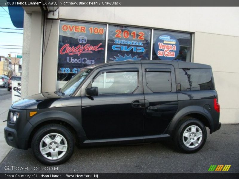 Nighthawk Black Pearl / Gray/Black 2008 Honda Element LX AWD
