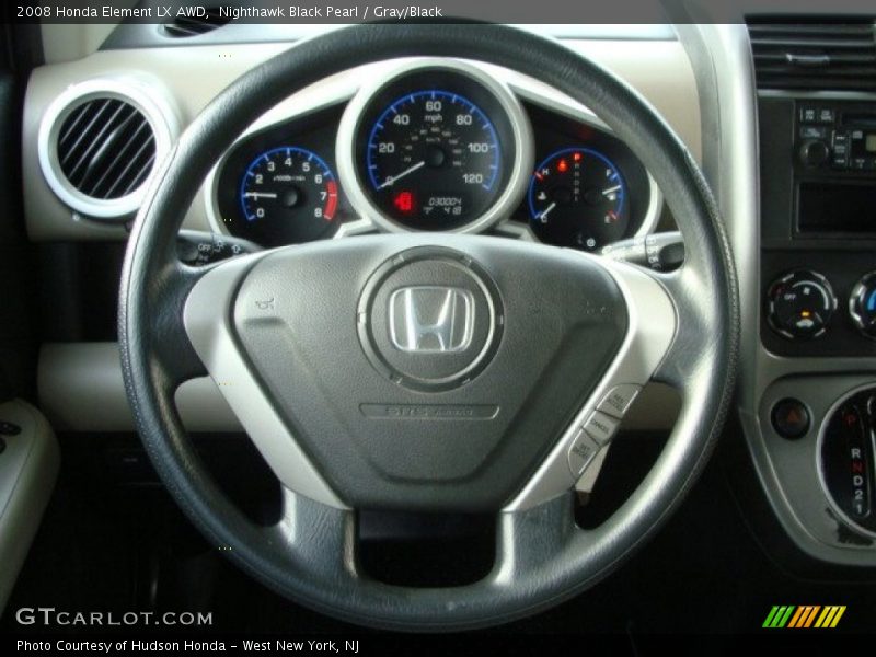 Nighthawk Black Pearl / Gray/Black 2008 Honda Element LX AWD