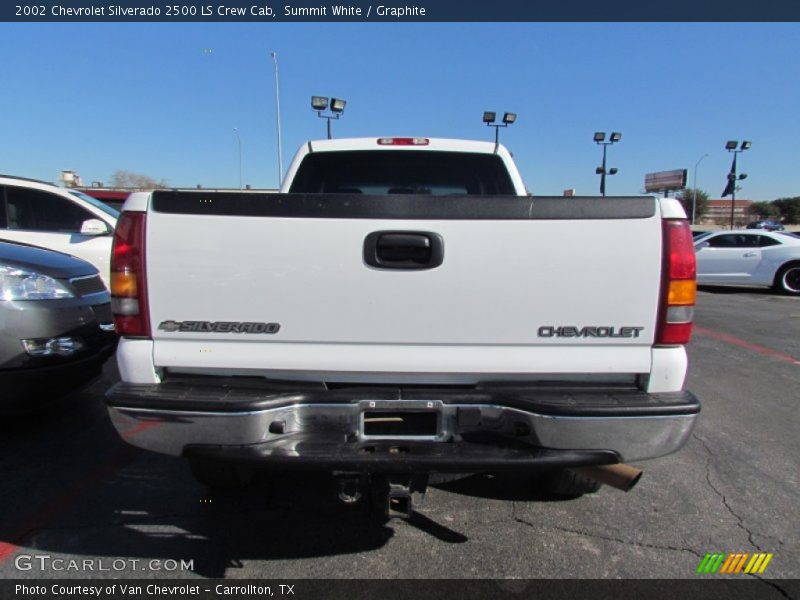 Summit White / Graphite 2002 Chevrolet Silverado 2500 LS Crew Cab