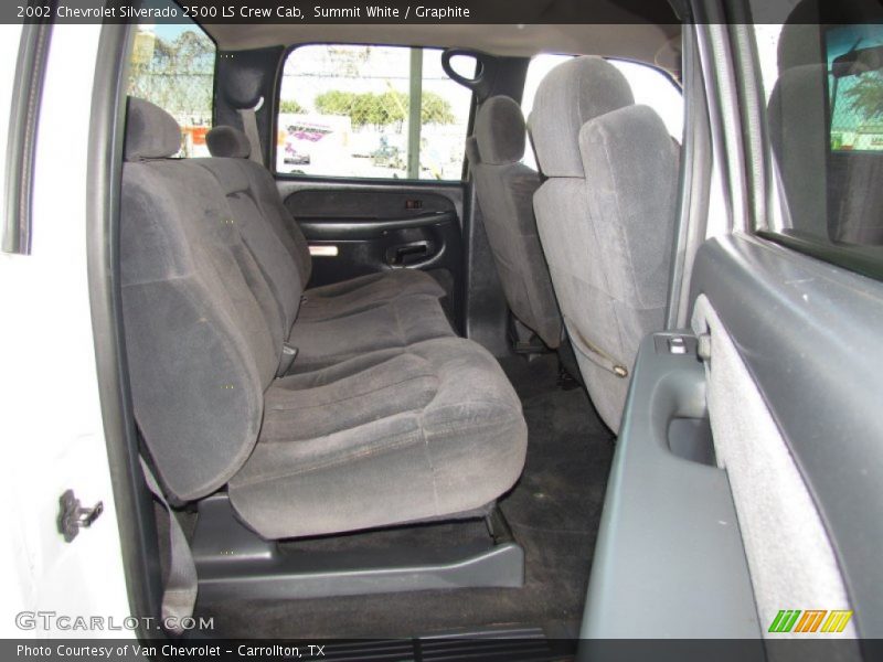 Summit White / Graphite 2002 Chevrolet Silverado 2500 LS Crew Cab