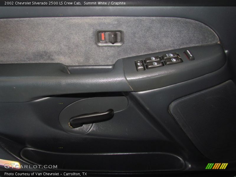 Summit White / Graphite 2002 Chevrolet Silverado 2500 LS Crew Cab