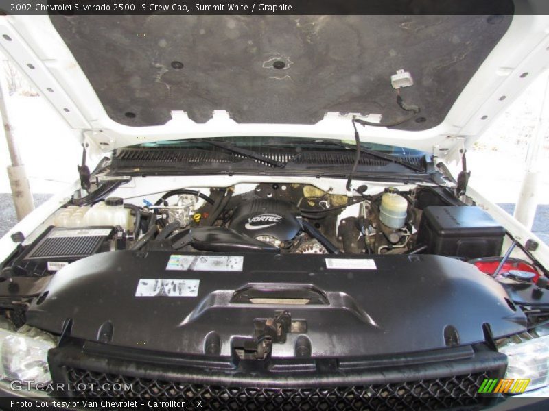 Summit White / Graphite 2002 Chevrolet Silverado 2500 LS Crew Cab