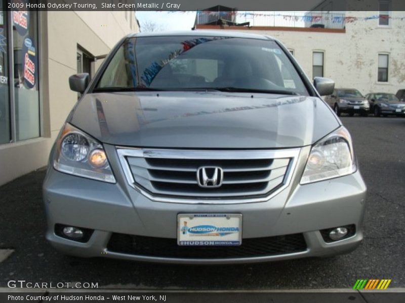 Slate Green Metallic / Gray 2009 Honda Odyssey Touring