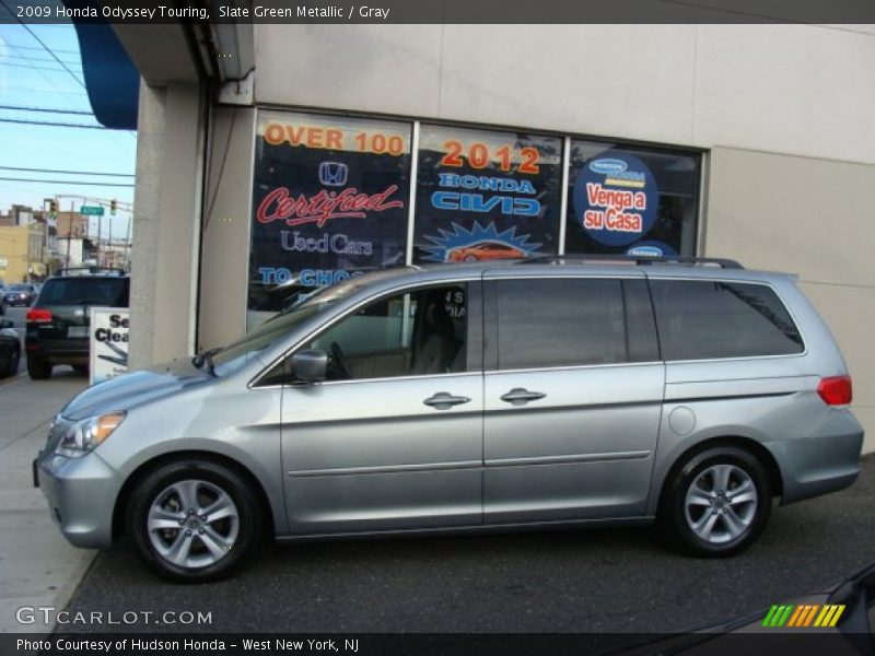 Slate Green Metallic / Gray 2009 Honda Odyssey Touring