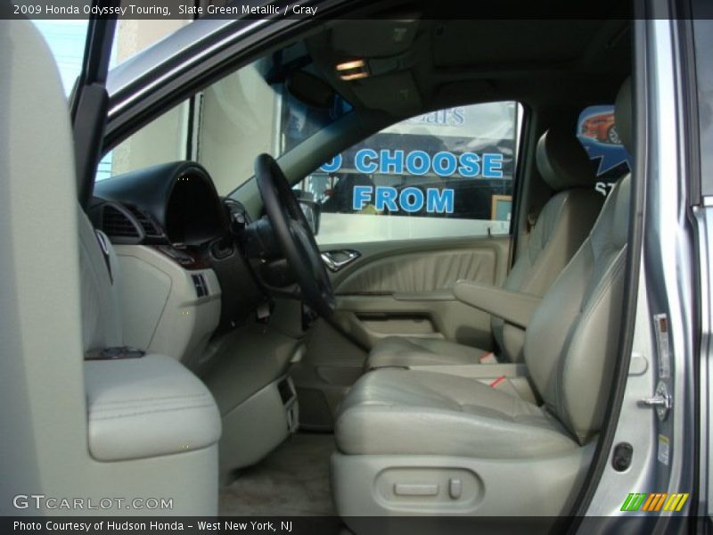 Slate Green Metallic / Gray 2009 Honda Odyssey Touring