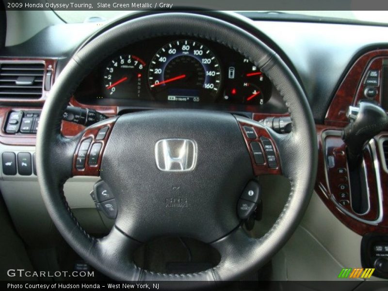 Slate Green Metallic / Gray 2009 Honda Odyssey Touring