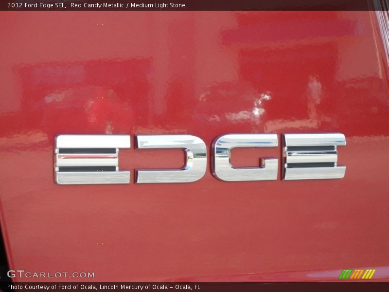 Red Candy Metallic / Medium Light Stone 2012 Ford Edge SEL