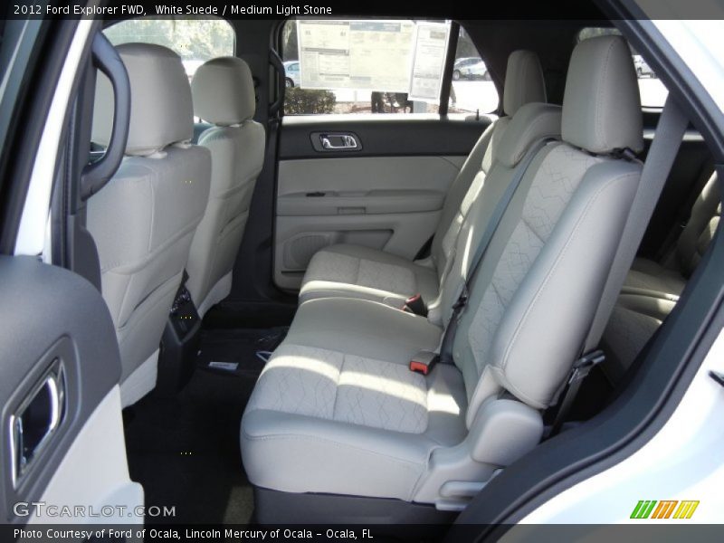 White Suede / Medium Light Stone 2012 Ford Explorer FWD