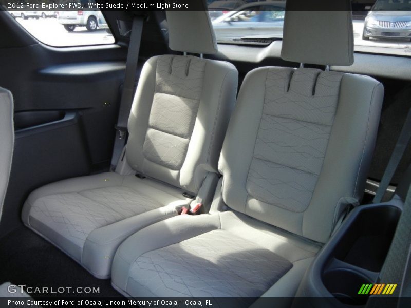 White Suede / Medium Light Stone 2012 Ford Explorer FWD