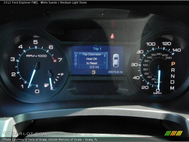 White Suede / Medium Light Stone 2012 Ford Explorer FWD